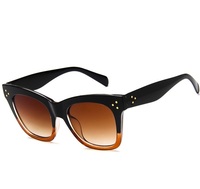 2025 rétro oeil de chat carré femmes UV400 Protection lunettes de soleil à la mode Anti ultraviolet riz ongles lunettes de soleil