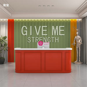 Yicheng Beauty <span class=keywords><strong>ร้าน</strong></span>ขายเสื้อผ้าผู้หญิงแบบทันสมัยเคาน์เตอร์เงินสดแผนกต้อนรับฝรั่งเศสสำหรับห้างสรรพสินค้าใช้ในยิมร้านน้ำ<span class=keywords><strong>ชา</strong></span>นม - Product Image 2