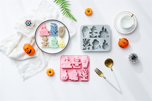 Moldes de Silicona Antiadherentes con Diseño de Espantapájaros, Aptos para Alimentos, Reutilizables, Lindos Moldes Magnéticos de Silicona para Chocolate, Dulces y Hielo - Product Image 6