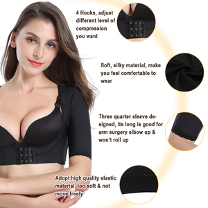 NANBIN <span class=keywords><strong>Femme</strong></span> Deux Couleurs Poitrine Haut Bras Shaper Contrôle Ferme Minceur Shapewear Respirant Tissé Méthode <span class=keywords><strong>de</strong></span> Tissage - Product Image 2