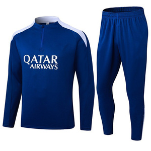 Tuta da Allenamento Paris con Mezza Zip, Completo da <span class=keywords><strong>Calcio</strong></span>, Abbigliamento per Allenamento Calcistico, Giacca da <span class=keywords><strong>Calcio</strong></span> con Logo della <span class=keywords><strong>Squadra</strong></span> - Product Image 5