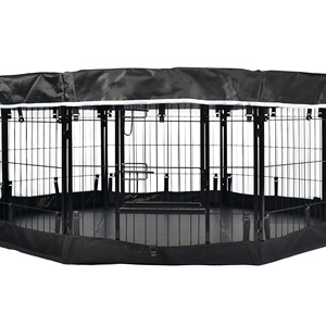 Cubierta Impermeable para Jaula de Perro y Gato con Patrón Sólido, Cierre de Botón, Cubierta Protectora Superior a Prueba de Sol para Interior y Exterior - Product Image 2