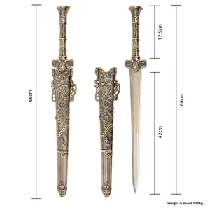 Spada di Yin Shou dei Tre Regni, Spada dell'Imperatore Yi, Replica 1:1 in Metallo Elettroplaccato, Accessori per Film e Serie TV - Product Image 2