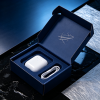 Boîte à écouteurs personnalisée avec logo, boîte rigide en carton de luxe pour écouteurs, boîte cadeau pour écouteurs, vente en gros d'usine