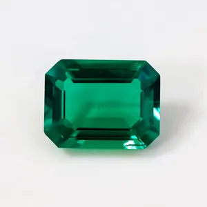 Yinzgeng高品質ラボ作成ダイヤモンド長方形アッシャーカット宝石エメラルドカラーコロンビアエメラルド - Product Image 1