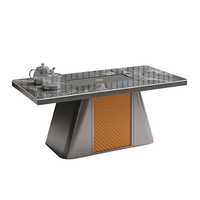 Mesa de Centro y Escritorio de Piedra Moderna Multifuncional para Oficina en Casa, Muebles de Recepción de Oficina de Lujo
