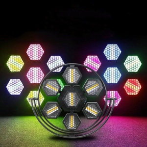 Luces LED RGB Retro para Escenario, Lámpara Estroboscópica Pixel Steering Helmsman <span class=keywords><strong>Portman</strong></span> para Ambiente de Bar, Luz Hexagonal Retro para Escenario - Product Image 3
