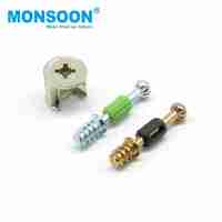 Meubles invisible connecteur armoires de cuisine en plastique bois connecteur raccords décoratif en laiton boulon de connexion serrures à came vis