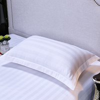 Collection en gros d'usine OEM Hôtelier Dubaï – Housse de couette rayée blanche 3CM 100% coton biologique pour ensemble de literie d'hôtel