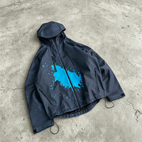 Veste coupe-vent légère et imperméable Finch Garment, à changement de couleur, zippée, réactive à la chaleur, pour homme