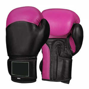 16oz Soporte de agarre mejorado Guantes de combate Equipo de entrenamiento de material de PU impermeable para artes marciales y boxeo - Product Image 5