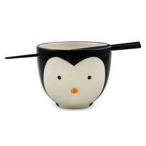 Muestra gratis 2024 Venta caliente Animal de cerámica Cuenco de fideos Ramen con palillos Logotipo impreso personalizado Cuenco de fideos Ramen - Product Image 4