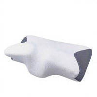 Oreiller cervical en polyuréthane à mémoire de forme, à rebond lent, en forme de papillon, pour le soutien transfrontalier de la colonne cervicale, ne s'affaisse pas facilement, Chine
