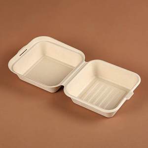 100%Eco-friendly Pulp Tiramisu Box, <strong>Basque</strong> Cake Packaging Box, 6-inch Thickened Sliced Dessert Takeaway Container - Product Image 3
