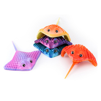 Service d'impression 3D personnalisé de haute qualité, jouet rayon de mer stéréo 3D en PLA, nouveauté et jouets farfelus, jouet imprimé en 3D en gros