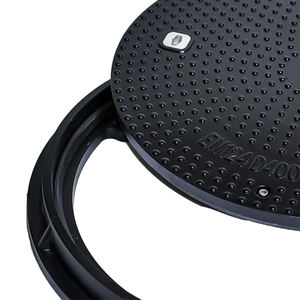 EN124 B125 600mm 헤비 듀티 맨홀 커버 원형 맨홀 커버 D400 하수구 웰 커버 - Product Image 6