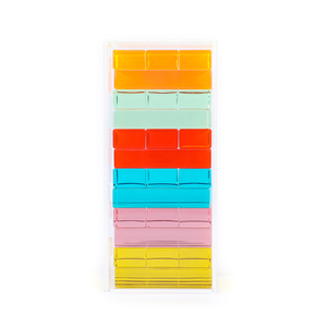 EDUSense-Puzzle Montessori multi-couleurs, blocs de construction en acrylique de grande taille, cubes en <span class=keywords><strong>plastique</strong></span>, ensemble haut - Product Image 6