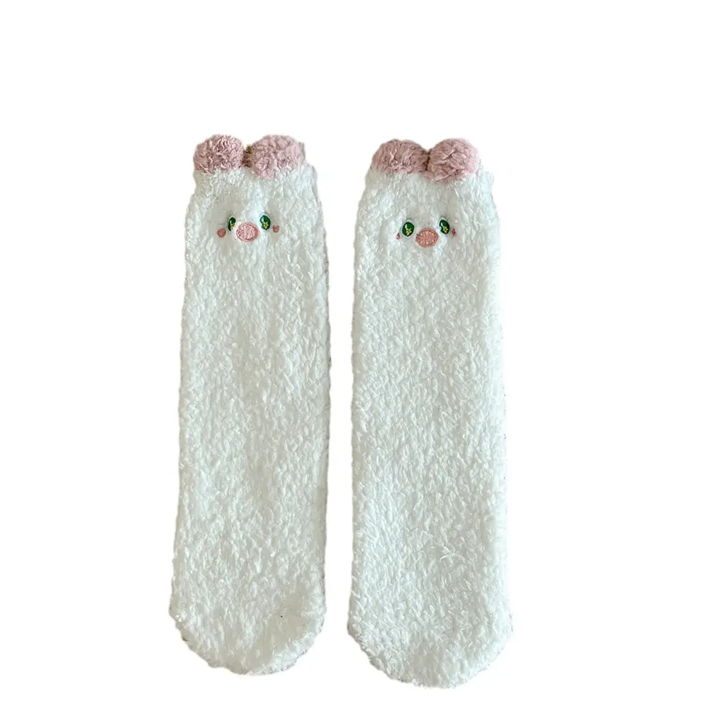 Niedliche Mädchen Korallen vlies warme Bodens ocken Winter schlafen nach Hause bequeme flauschige Frauen Fuzzy Socken