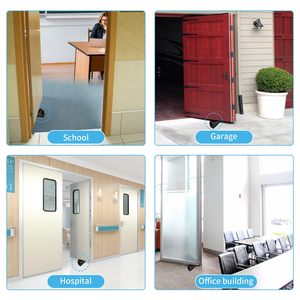 Fermaporta a Cuneo Portatile in Acciaio Inossidabile 304, Resistente, da 3 Pollici, con Molla, Antiscivolo, Regolabile, per Porte in Gomma - Product Image 6