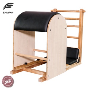 SANFAN High Quality <b>Wooden</b> Body Shape Gym Equipment Fitness <b>Ladder</b> Barrel Yoga Home Workout Equipment SF-P0524LB Gym Equipment F - Product Image 1