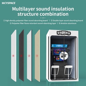 Kiosques de karaoké de studio professionnel Distributeurs automatiques intelligents Mini écran tactile Télécharger <span class=keywords><strong>MUSIQUE</strong></span> Vidéo Songs Booth pour immeuble de bureaux - Product Image 5