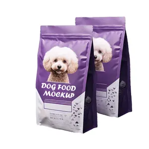 Benutzer definierter Druck Flexible Verpackung Druck verschluss Stand Up Verpackungs beutel Hühner pulver Bio-Tiernahrung Verpackungs tasche für Katze und Hund