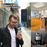 Prise intelligente SIXWGH conforme aux normes européennes avec suivi de la consommation d'énergie via l'application Smart Life, compatible avec Alexa, Google Home et Alice, commande vocale