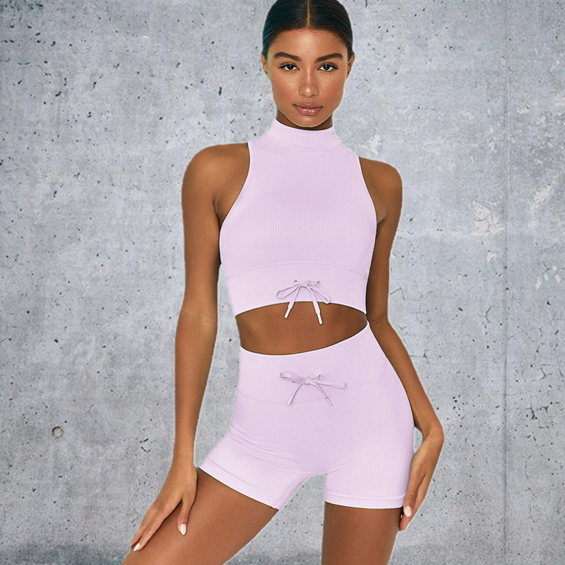 8 colors  Fashion Modern Breathable Workout Clothing Women Active Wear Yoga Set fitness