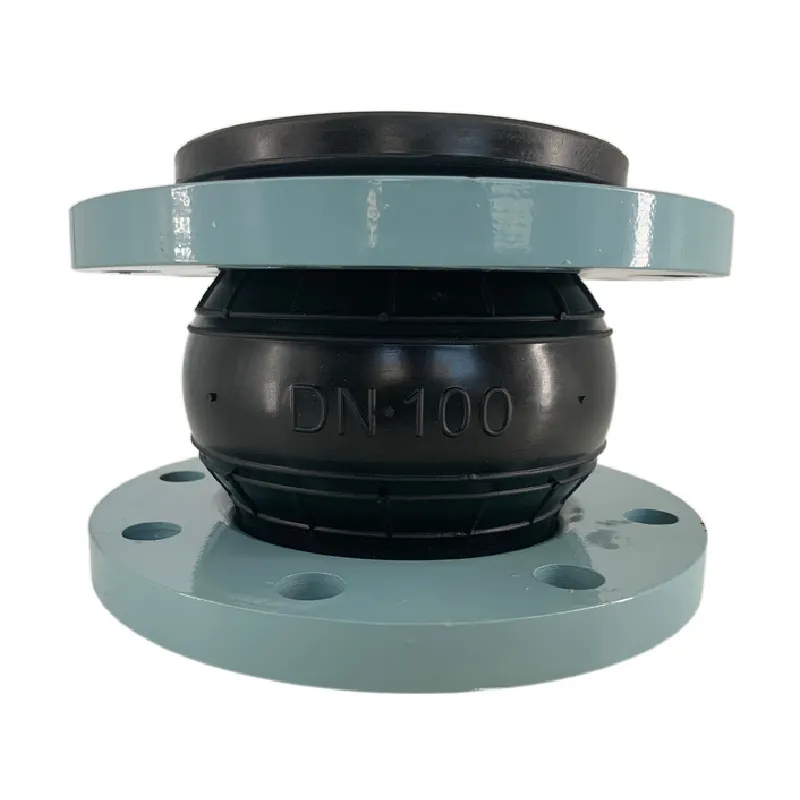 China Manufacture Flange Soft Connector Shock Absorber Rubber Expansion Joints Double Ball Bellow Flexible Connect