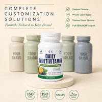 Comprimés multivitaminés végétaliens ODM OEM Suppléments en marque blanche Dosage personnalisé 30 unités Fabricant
