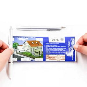 Bolígrafo Ecológico Personalizado con Logotipo Impreso, Bolígrafo Multifunción con Rollo de Papel Blanco, Regalos de Bienvenida - Product Image 1