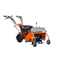 Débroussailleuse thermique Trade Field Plus 9HP 177F à démarrage manuel 70cm avec accessoires, motoculteur agricole haute productivité