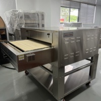 Four à bande électrique en pierre réfractaire de 32 pouces, économique et adapté aux restaurants de pizzas et aux boulangeries