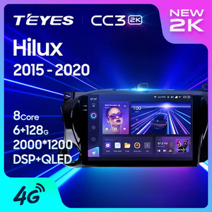 <span class=keywords><strong>TEYES</strong></span>-Autoradio multimédia <span class=keywords><strong>CC3</strong></span> 2K pour Toyota Hilux Pick up AN120 2015-2020, lecteur vidéo, navigation stéréo Android 10 Dvd - Product Image 1