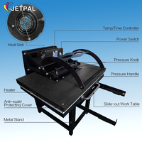 Jetpal mesin tekanan panas ekstra besar, mesin tekan panas kelas Manual dengan pelat Transfer panas ukuran besar 80*100 cm