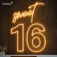 Letras y Números LED Grandes de 1, 2, 3 y 4 Pies, del 0 al 9 y de la A a la Z, Letrero Luminoso Acrílico RGB de Neón con Diseño Personalizado para Fiestas
