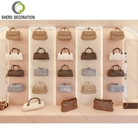 Vitrine de magasin de meubles commerciaux pour sacs à main Design d'intérieur vitrine de décoration de magasin de sacs à main
