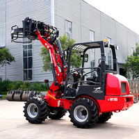 Minipala Gommata Euro 5 con Motore Kubota, Aria Condizionata e Sedile Sospeso, Piccola Pala Gommata Diesel W1160 in Offerta