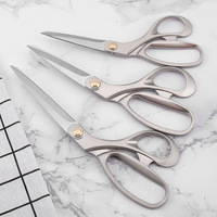 Ciseaux de couture ménagers en acier inoxydable et alliage de zinc, emballage en boîte fenêtrée pour la couture