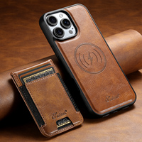 Coque de téléphone SUTENI pour iPhone 18 Pro Max avec chargement sans fil, aimant, bande élastique, porte-cartes, support, simili cuir, compatible 17 16 Plus 15 14 13