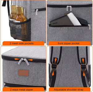 Grand <span class=keywords><strong>sac</strong></span> à <span class=keywords><strong>dos</strong></span> <span class=keywords><strong>isotherme</strong></span> pour le déjeuner, <span class=keywords><strong>sac</strong></span> <span class=keywords><strong>isotherme</strong></span> pour vin en Oxford souple, <span class=keywords><strong>sac</strong></span> à <span class=keywords><strong>dos</strong></span> de pique-nique portable de 21 L avec logo personnalisé - Product Image 2