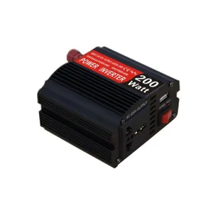 Mini inversor de energia solar, 200w dc 12v para ac 220v modificado de onda senoidal inversor de potência portátil de alta eficiência inversor de potência de carro