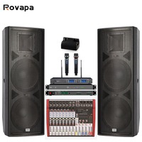 Dual 15 Zoll 600W Passiver Subwoofer Professioneller Fullrange-Lautsprecher für Bühne Hochzeit DJ Hochleistungs-Hi-Res-Audio Bass-Sound