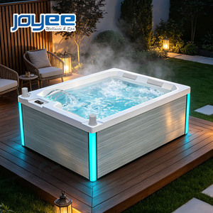 JOYEE Spa <span class=keywords><strong>de</strong></span> jardin extérieur pour 3 personnes, fabricant OEM, pour B&B, hôtels et jardins, usine chinoise réputée - Product Image 1