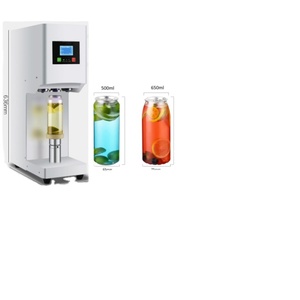 40-85mm Adjustable Diameter Bubble Tea Plastic Aluminum Seal Tin Seamer Cans Canning Sealer/beer Can Sealing Machine Automatic