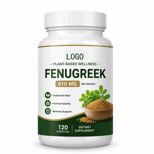 Cápsulas de Fenogreco OEM/ODM, Suplementos Herbales Ricos en Extracto de Fenogreco 10:1, 60 Cápsulas por Botella, Antioxidante y Refuerzo Inmunológico - Product Image 1