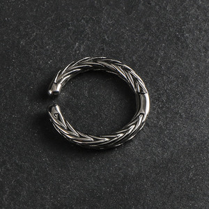 Wheat Ear Titanium Steel <b>Ring</b> Open Unisex Fashion <b>Couple</b> <b>Ring</b> SA1073 - Product Image 1