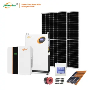 Complet home off grid sistema di energia solare ibrido fotovoltaico 5kw sistema di pannelli solari con batteria e inverter set di stoccaggio