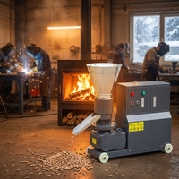 Machine à granulés de bois de type à rouleaux MKL225 7,5 kW, capacité 40-200 kg/h +8615264530427