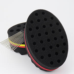 Brosse à cheveux ovale double face Magic Twist, brosse éponge pour cheveux naturels afro bouclés, ondulés, dreadlocks, tresses et coiffures. - Product Image 5
